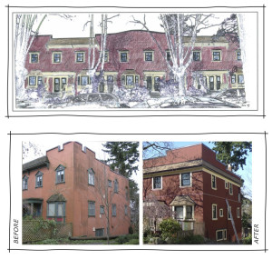 TCHA - sketch with before & after